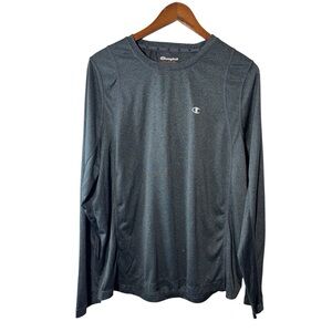 Champion Men's Vapor Heather Long Sleeve T-shirt Size Large